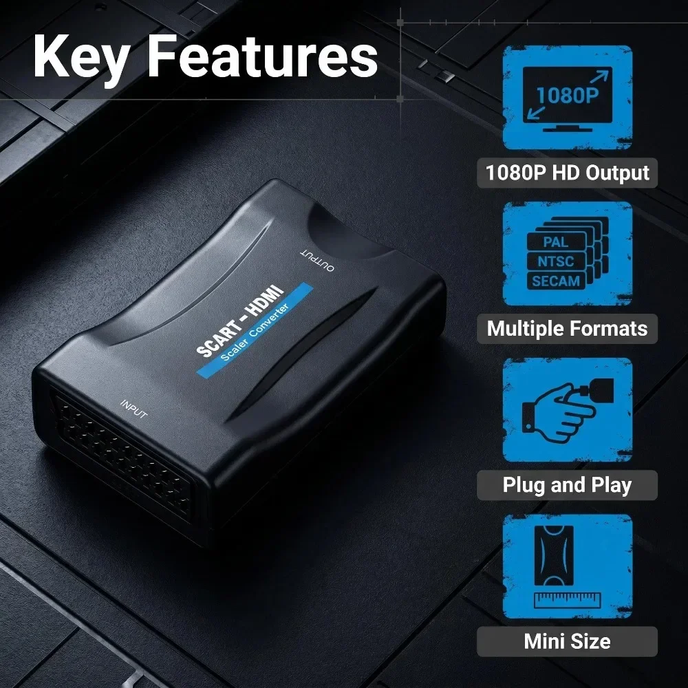 SCART To HDMI-Compatible Conve - đánh giá và giá Scart To Hdmi